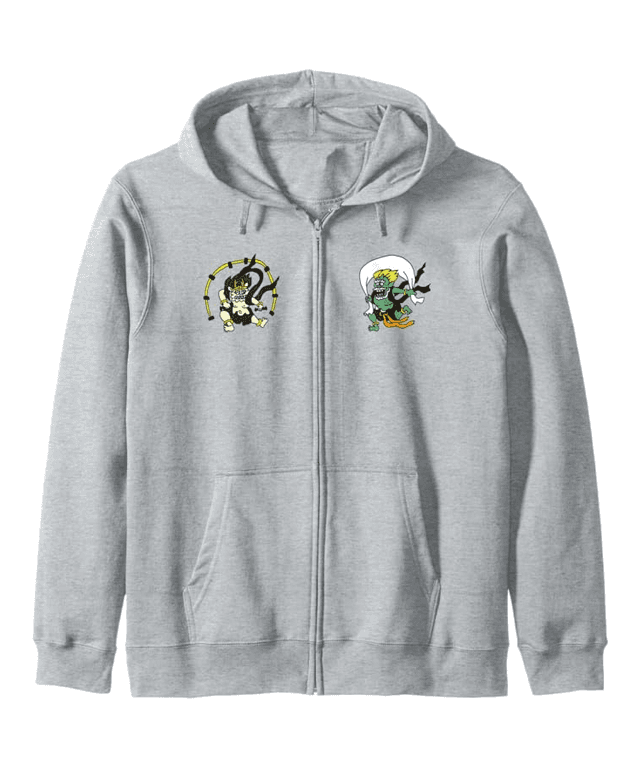 Japanese Fujin & Raijin Art – Wind and Thunder Gods - Image 3