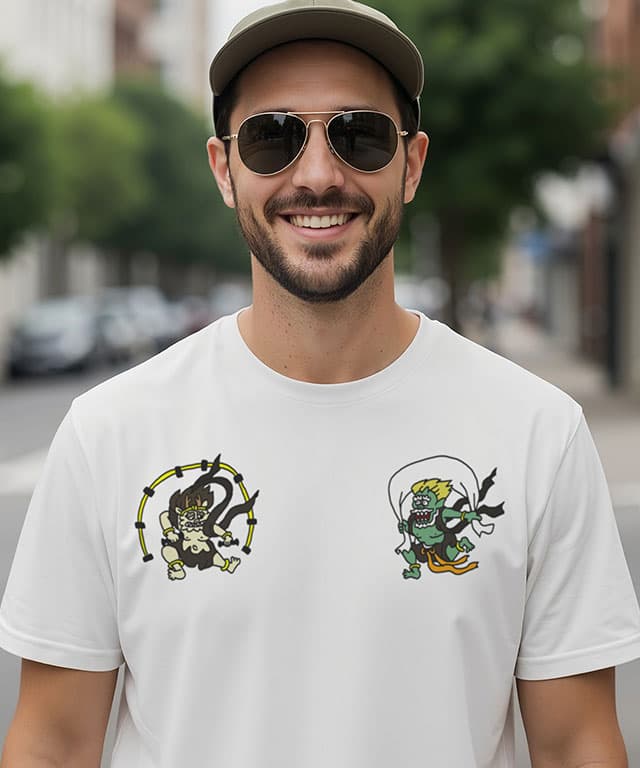 Japanese Fujin & Raijin Art – Wind and Thunder Gods - Image 1