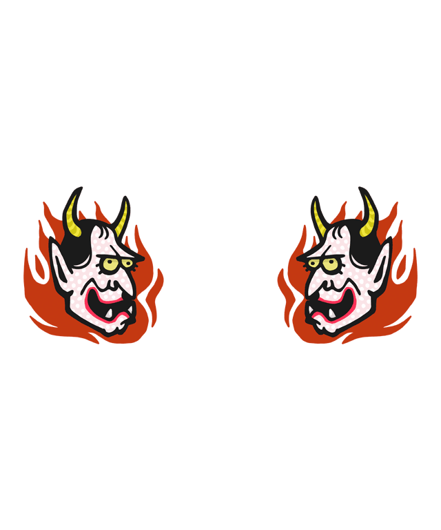 向かい合うゆるい般若 face2face - 画像3