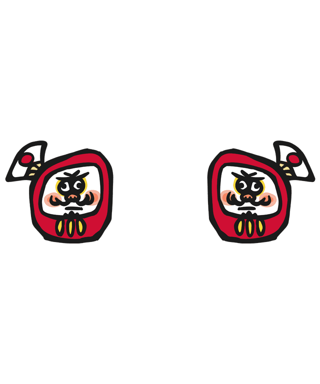 Face-to-Face Daruma Illustration (Relaxed Style) - Image 3