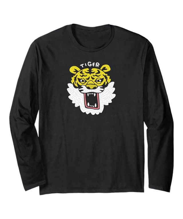 Face-Center Tiger Illustration (Relaxed Style) - Image 3