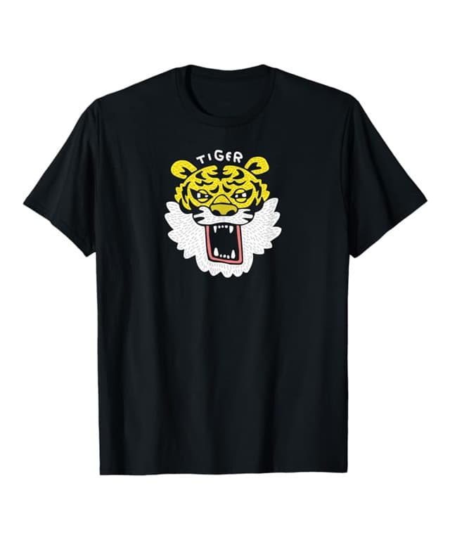 Face-Center Tiger Illustration (Relaxed Style) - Image 2