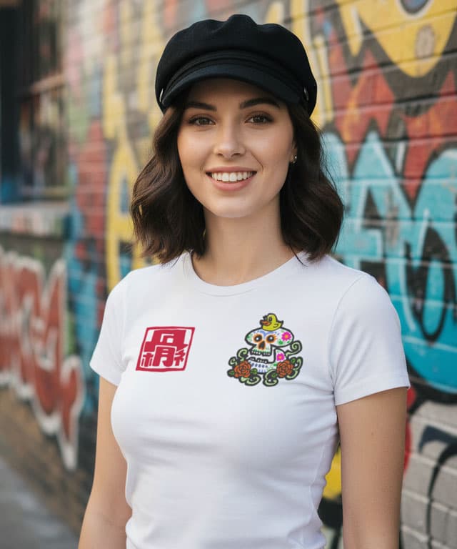 Skull Calavera Kanji Katakana Duck - Image 1