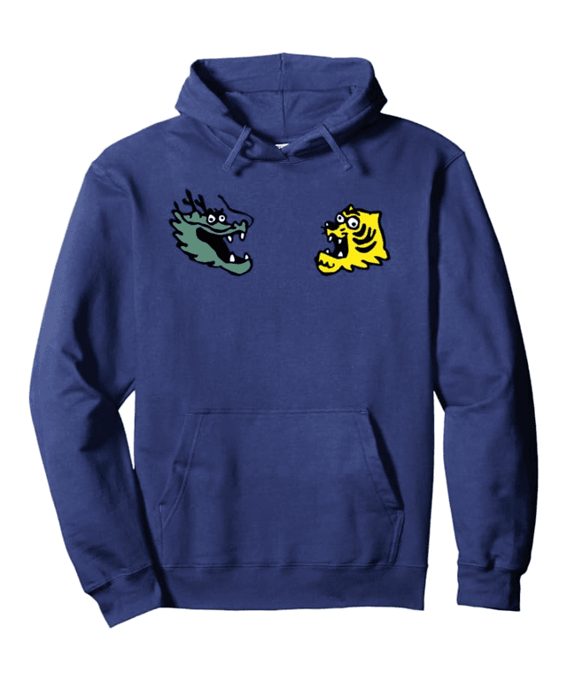 Face-to-Face Dragon vs Tiger Illustration (Relaxed Style) - Image 2