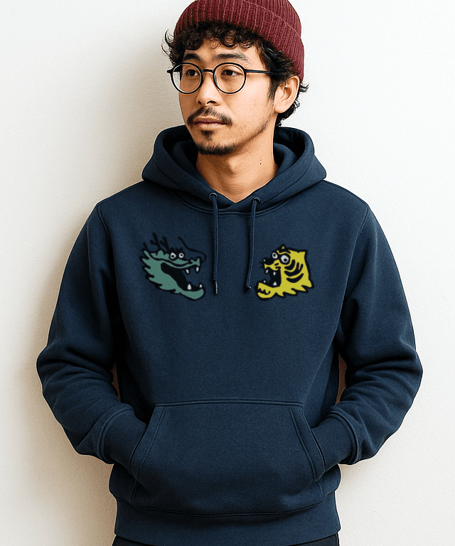 ゆるい龍と虎 パーカー