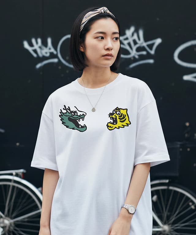 向かい合うゆるい龍と虎 face2face - 画像1