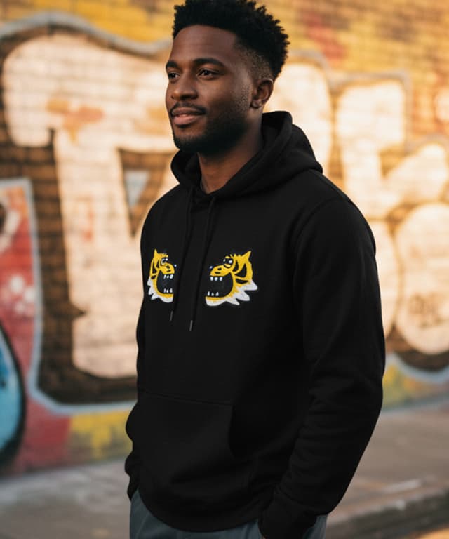 Face-to-Face Tiger Illustration (Relaxed Style) - Image 1