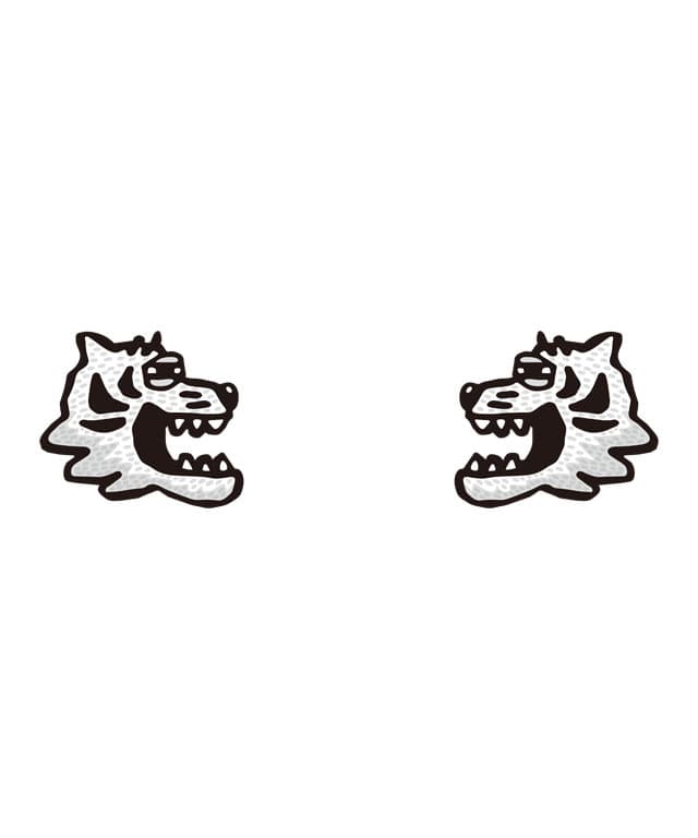 Face-to-Face White Tiger Illustration (Relaxed Style) - Image 2