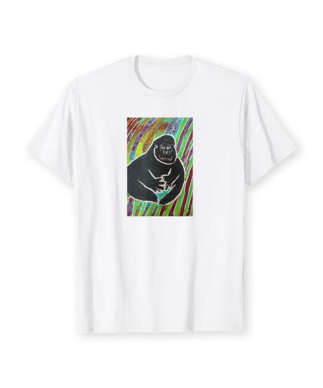 世界一ブサイクなゴリラ Tシャツ - 画像1